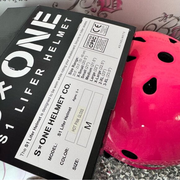 S-ONE Pink Helmet neon pink hot pink ombré blackstraps new trusted by the pros - Picture 2 of 13